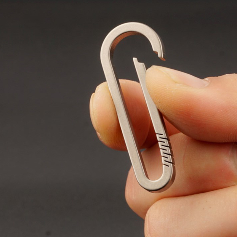 Titanium Steel Ring - 새로운 1PCS 티타늄 합금 키체인 티라늄