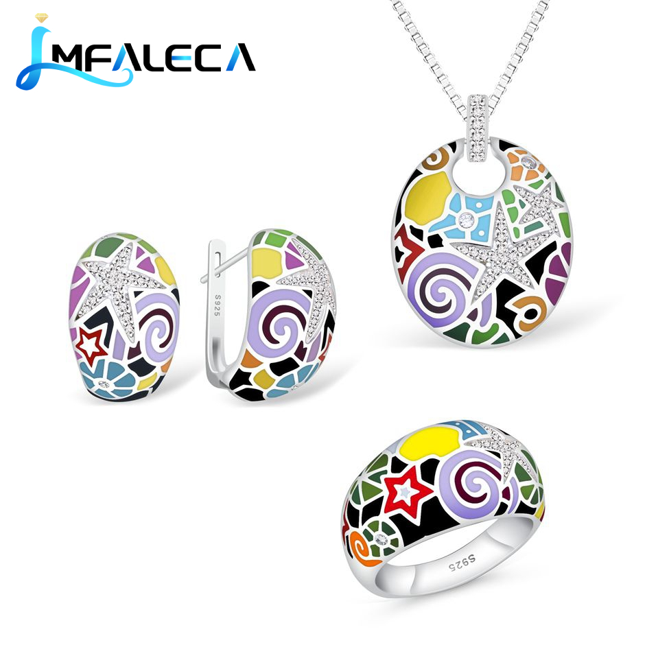 Birthstone Ring Set - LMFALECA-여성 925 스털링 주얼리 세트, 여러