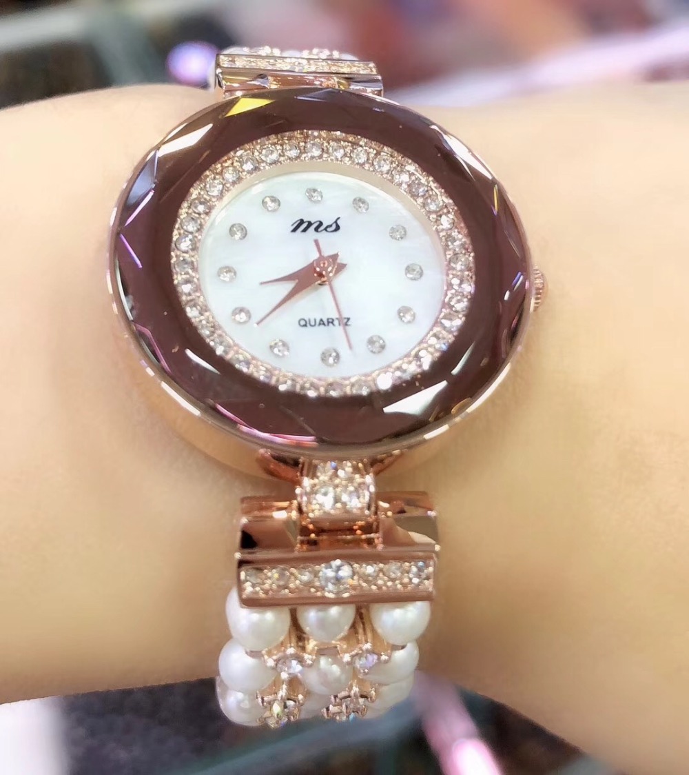 Fine Jewelry Watches Women - 천연 담수 진주 비즈 팔찌 및