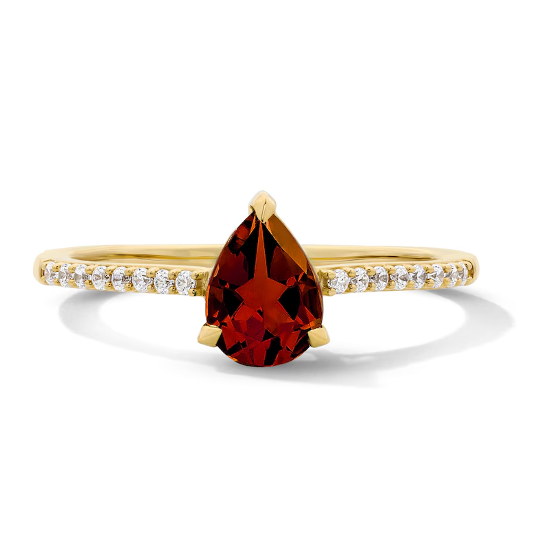 Birthstone Ring Set - 개인 맞춤 탄생석 반지 파베 세팅