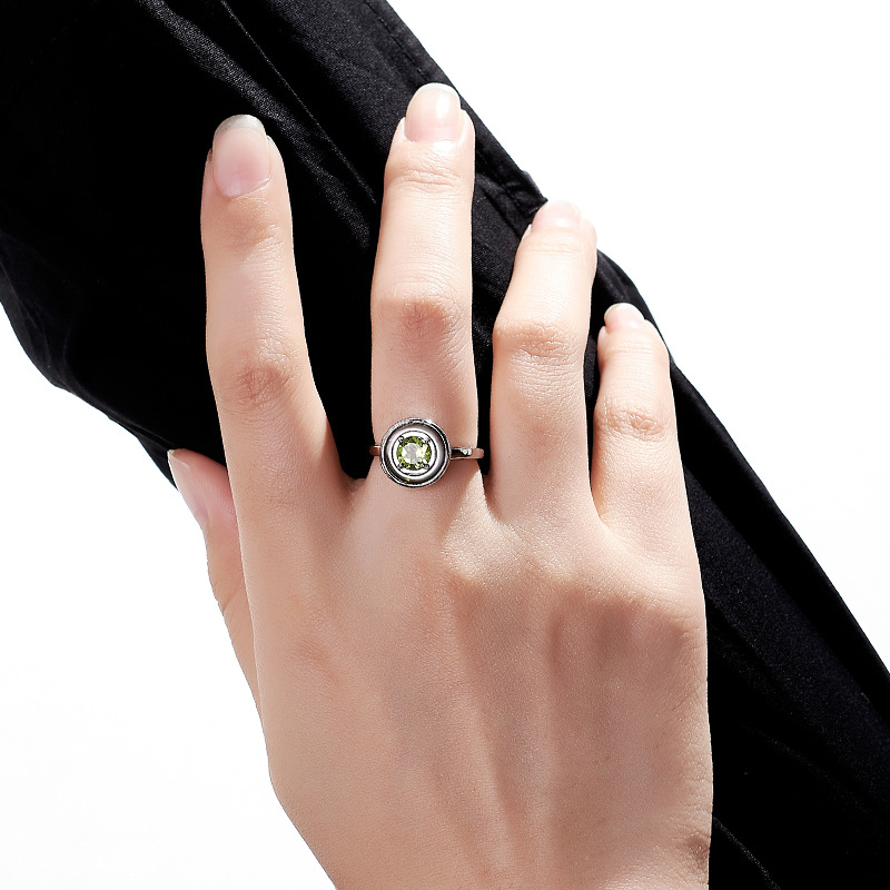 GEEZENCA 925 스털링 실버 페리도트 탄생석 라 - Birthstone Ring Set 리뷰 및 가격