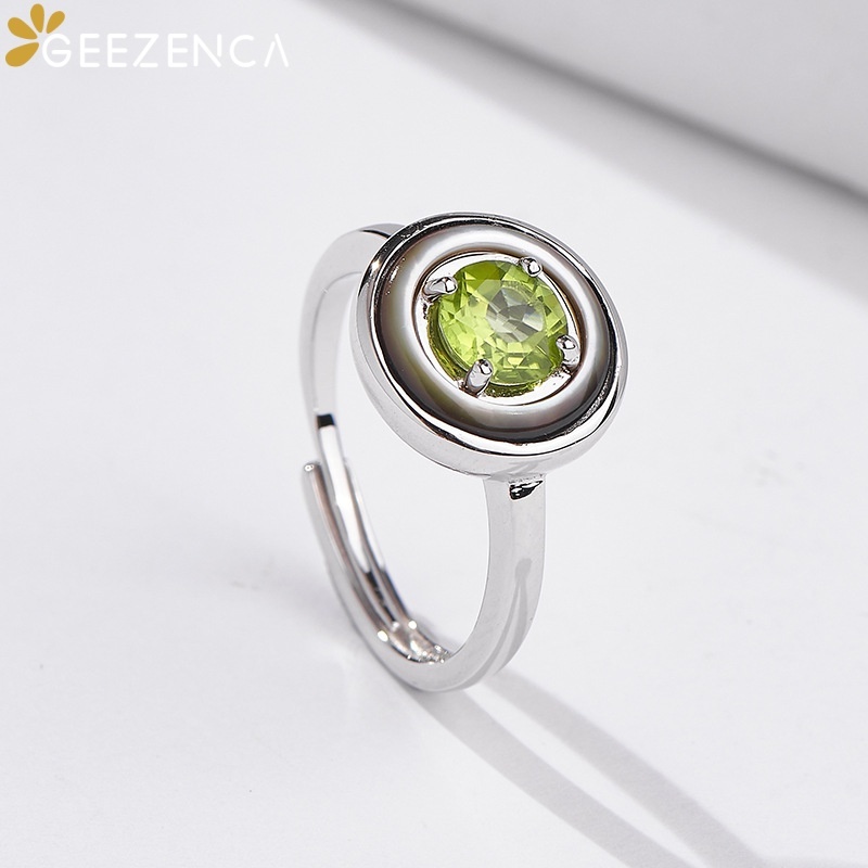GEEZENCA 925 스털링 실버 페리도트 탄생석 라 - Birthstone Ring Set 리뷰 및 가격