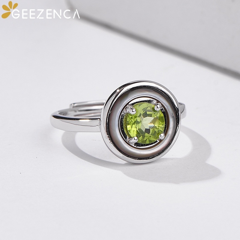 GEEZENCA 925 스털링 실버 페리도트 탄생석 라 - Birthstone Ring Set 리뷰 및 가격