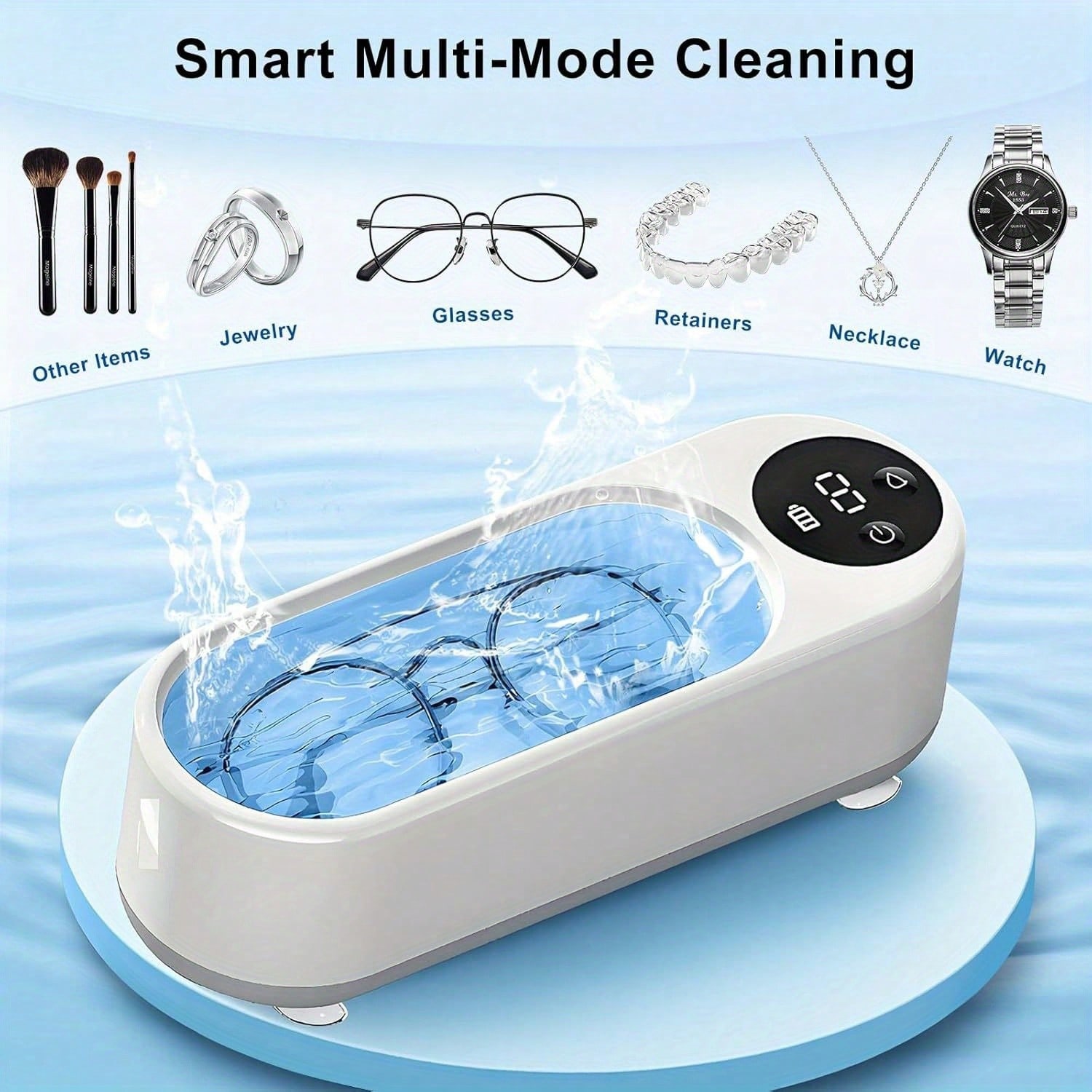 휴대용 초음파 세척기, USB 충전식 고주파 진동 세척 - Jewelry Essentials Watches 리뷰 및 가격