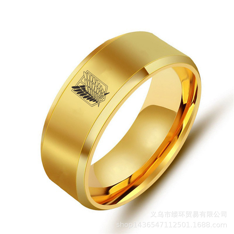 타이탄에 대한 공격 블랙 실버 스테인레스 스틸 링, 자 - Titanium Steel Ring 리뷰 및 가격