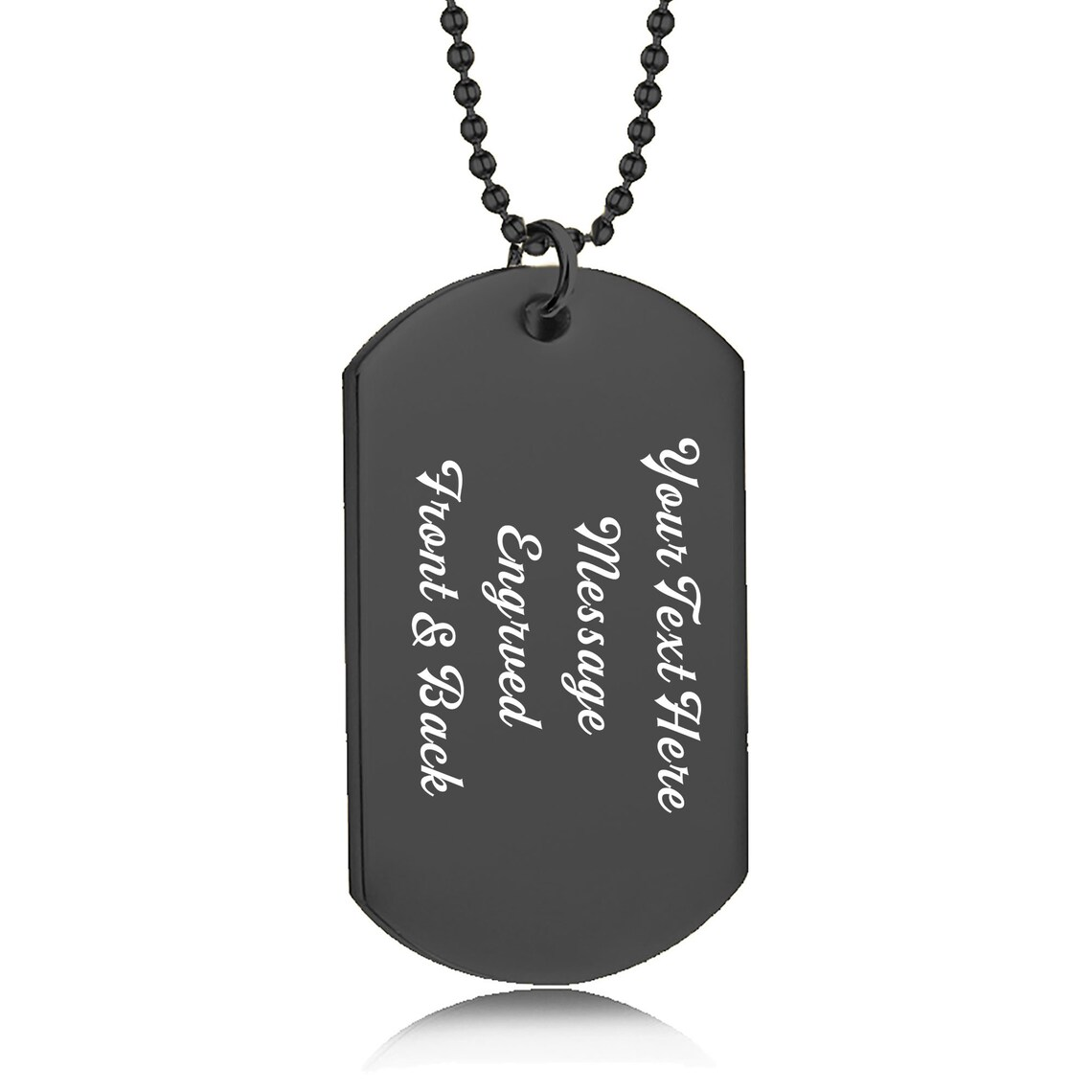 개인화 된 개 태그 남자를위한 사용자 정의 새겨진 텍스 - Mens Dog Tag Necklace 리뷰 및 가격