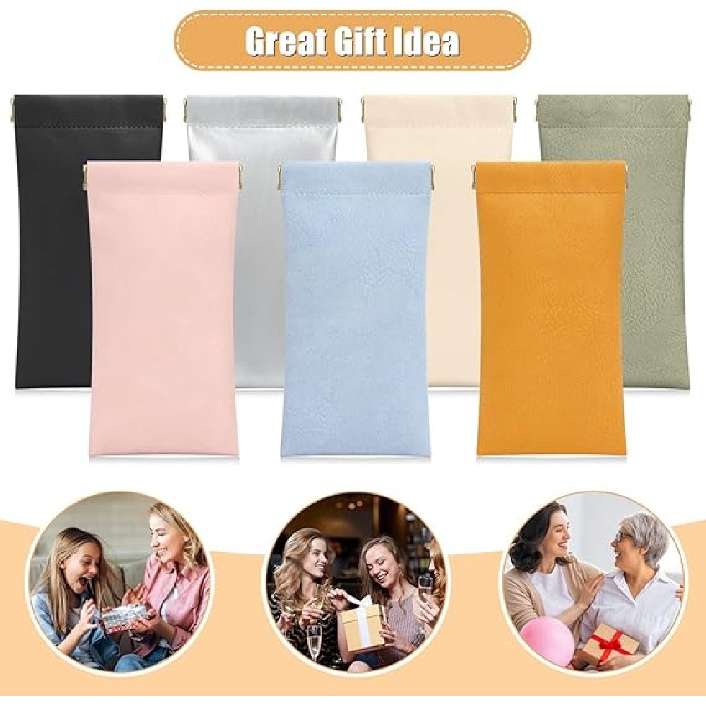 3팩 PU 가죽 수납 파우치, 안경, 메이크업 브러쉬, - Jewelry Essentials Watches 리뷰 및 가격