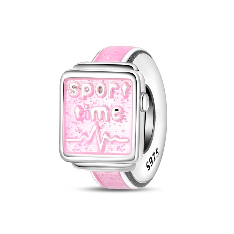 새로운 925 스털링 실버 스포츠 타임 워치 참 비즈  - Fine Jewelry Watches Women 리뷰 및 가격
