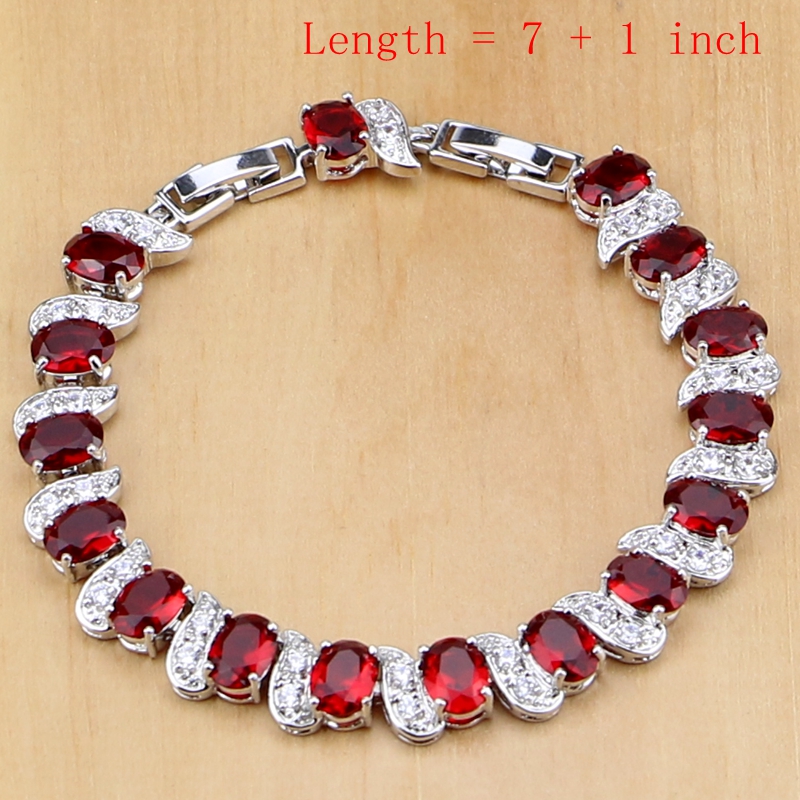 천연 925 실버 주얼리 레드 탄생석 참 주얼리 세트, - Birthstone Ring Set 리뷰 및 가격