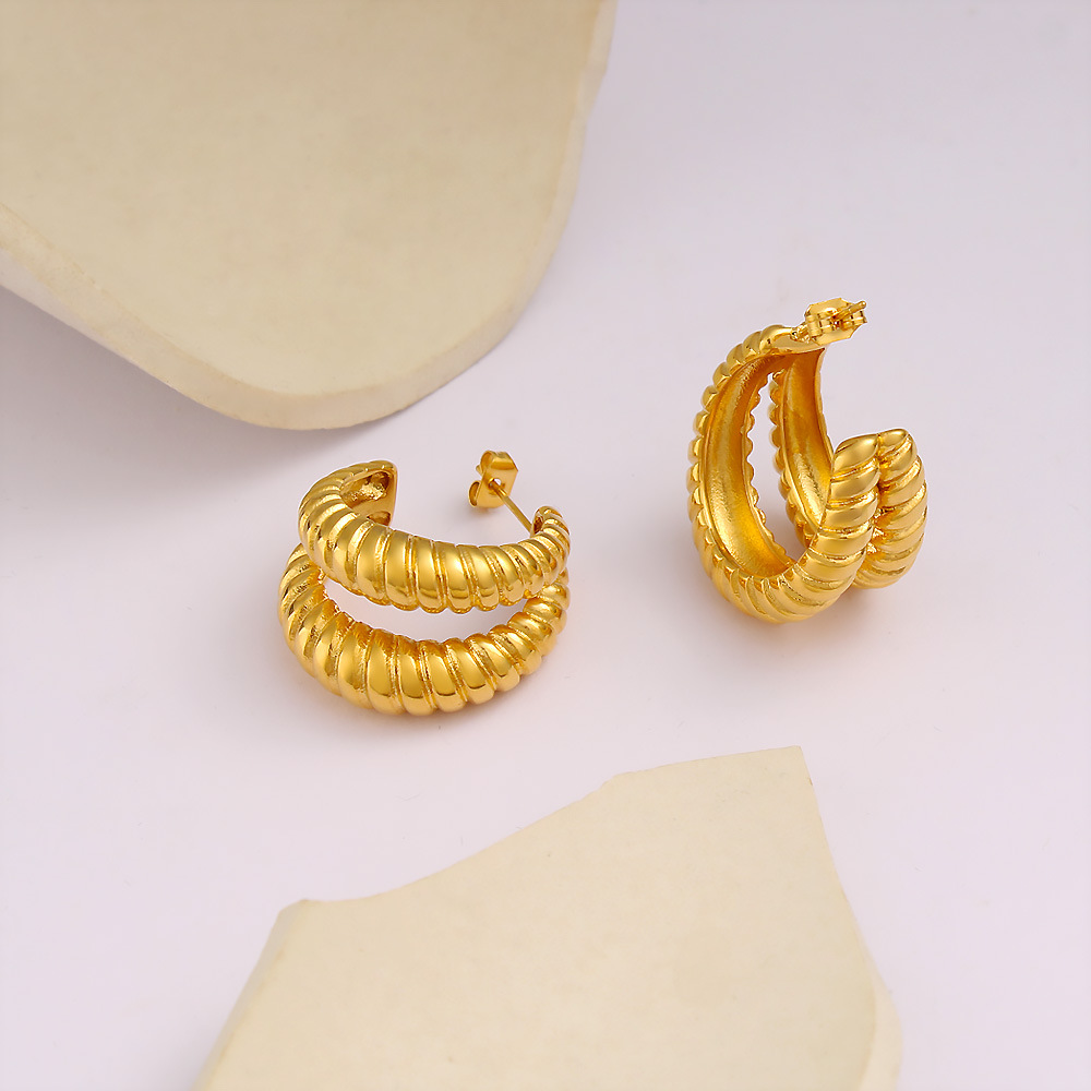 DIY 액세서리 유럽 및 미국 스타일 패션 C형 더블  - Titanium Steel Ring 리뷰 및 가격
