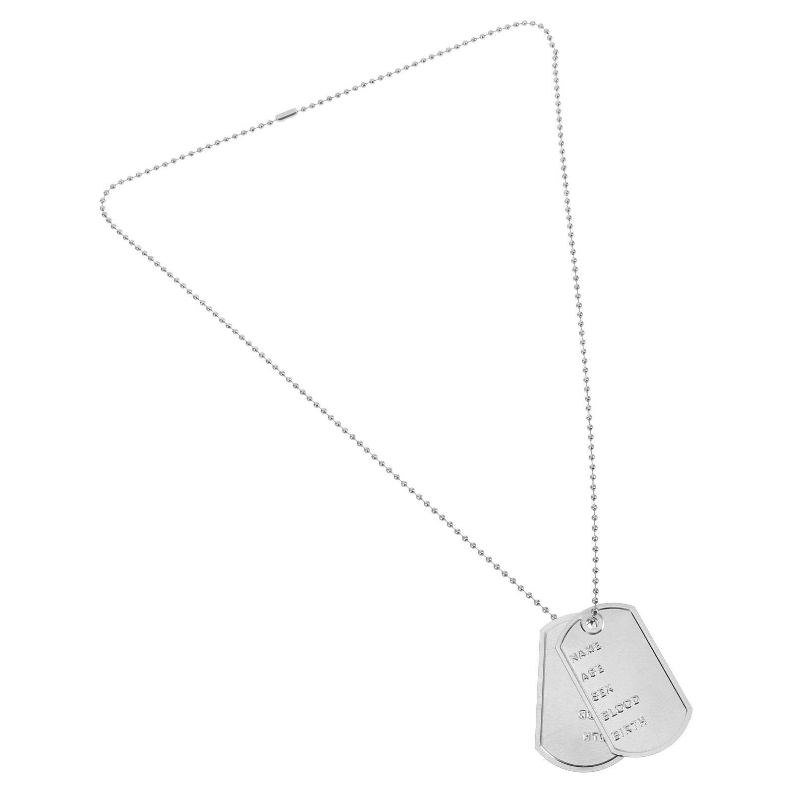 1세트 코스프레 군번줄 목걸이, 견고한 금속 체인 군번 - Mens Dog Tag Necklace 리뷰 및 가격