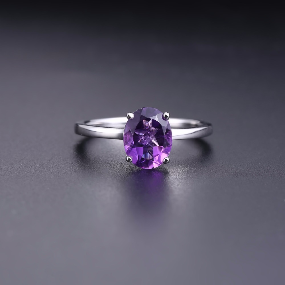 보석 발레 천연 자수정 탄생석 반지, 925 스털링 실 - Birthstone Ring Set 리뷰 및 가격