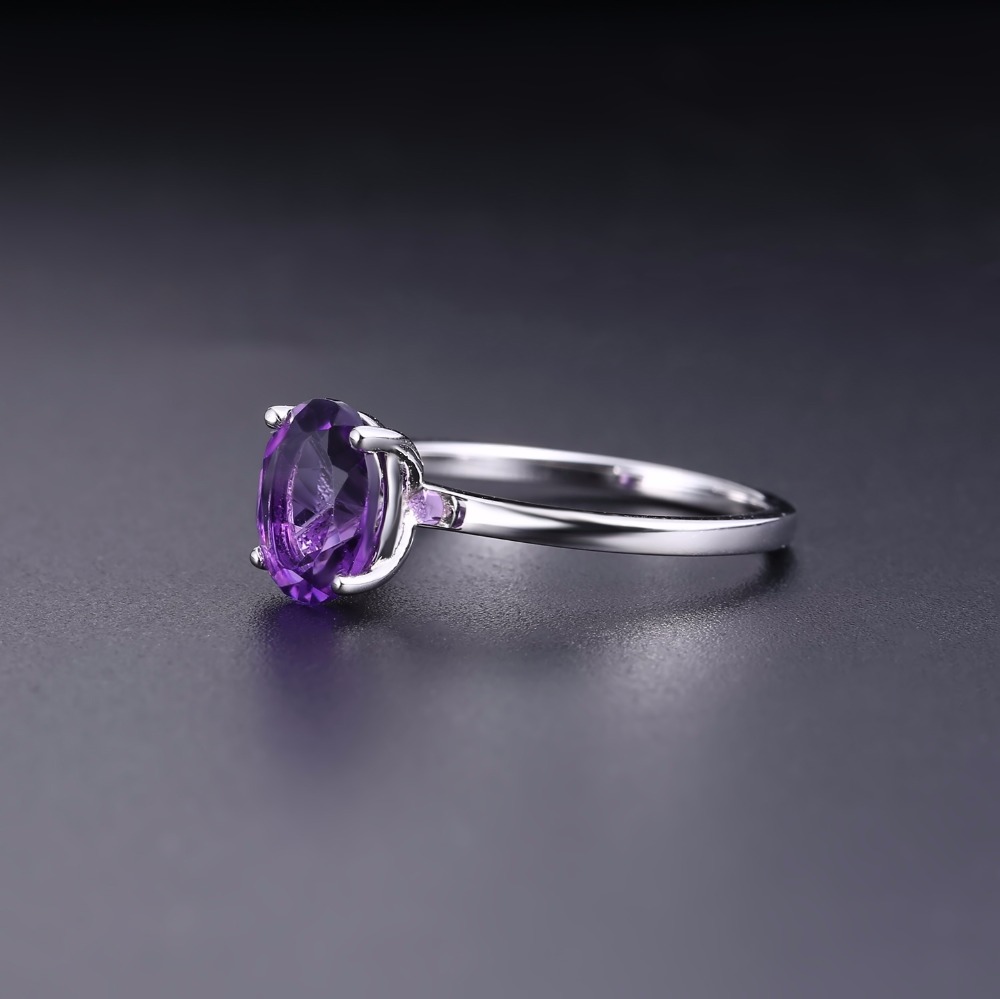 보석 발레 천연 자수정 탄생석 반지, 925 스털링 실 - Birthstone Ring Set 리뷰 및 가격