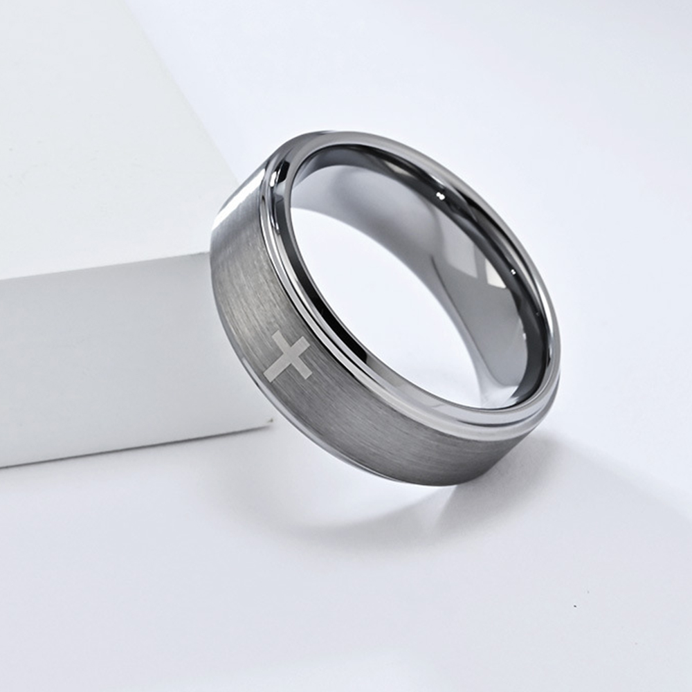 레트로 티타늄 스틸 기독교 예수 십자가 성경 반지 펑크 - Titanium Steel Ring 리뷰 및 가격