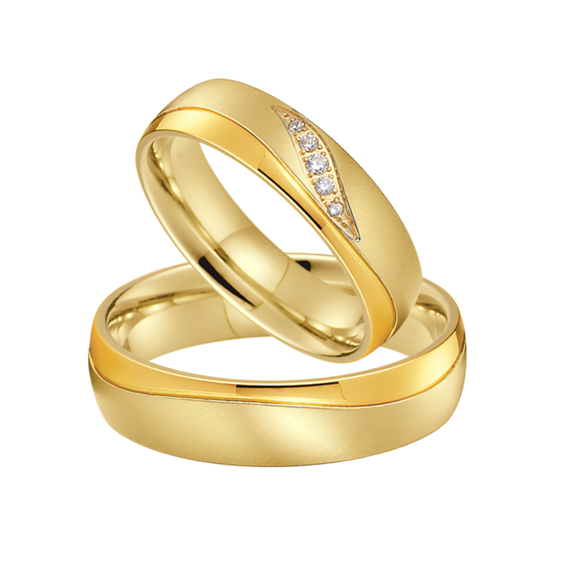 패션 서양 24k 골드 도금 스테인레스 스틸 쥬얼리 반 - Titanium Steel Ring 리뷰 및 가격