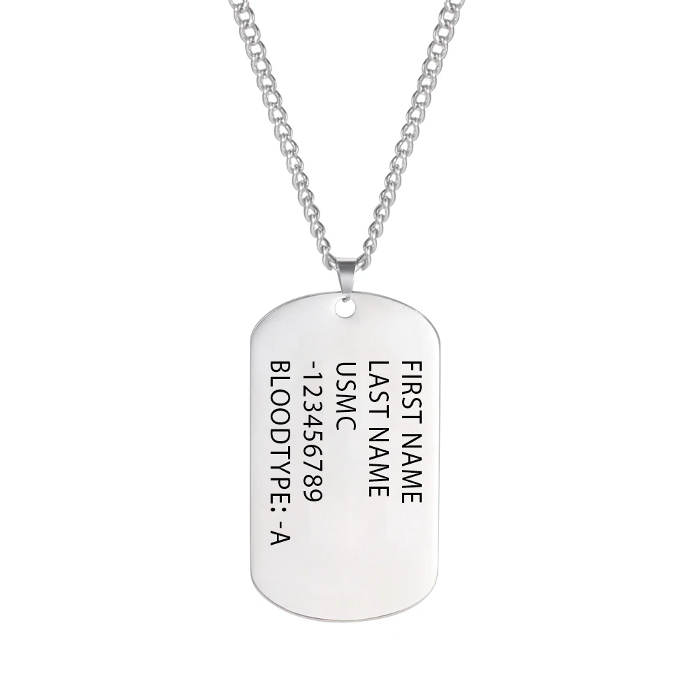 군대 전술 개인 맞춤형 바 도그 태그 목걸이 군인 이름 - Mens Dog Tag Necklace 리뷰 및 가격