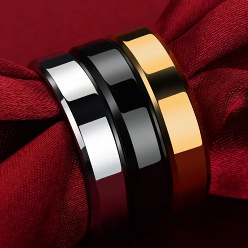 남녀공용 커스텀 반지, 당신의 이름이 새겨진 로고, 텍 - Titanium Steel Ring 리뷰 및 가격