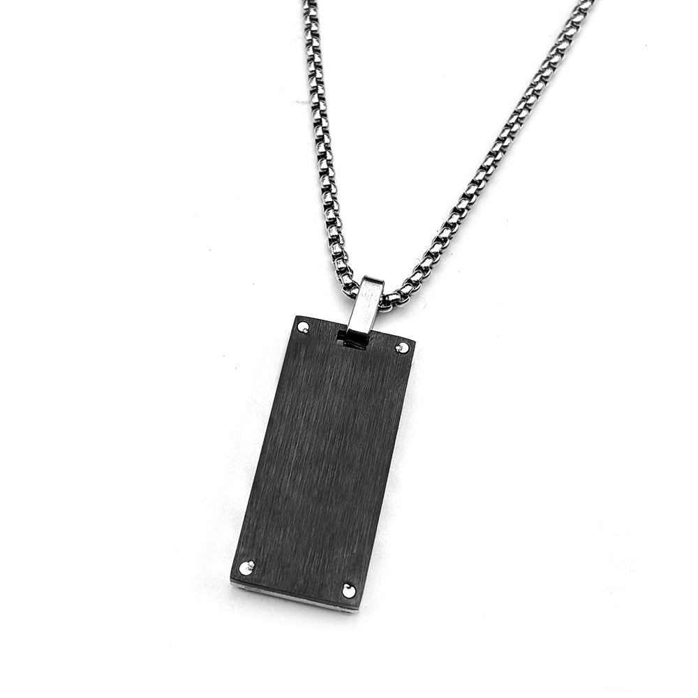 힙합 스테인리스 스틸 투톤 속이 빈 기하학적 얼룩말 무 - Mens Dog Tag Necklace 리뷰 및 가격