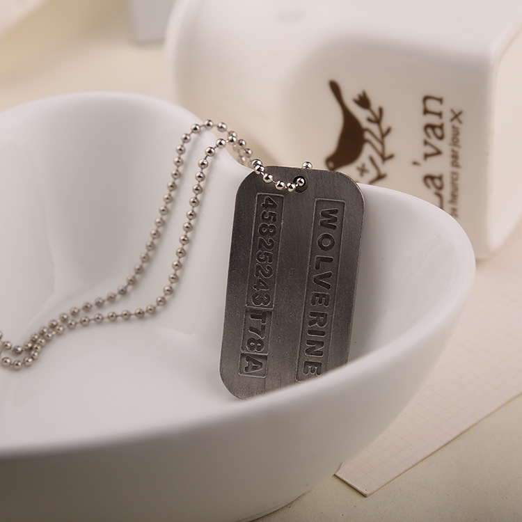X 남자 목걸이 로건 휴 잭맨 개 태그 육군 군사 Do - Mens Dog Tag Necklace 리뷰 및 가격