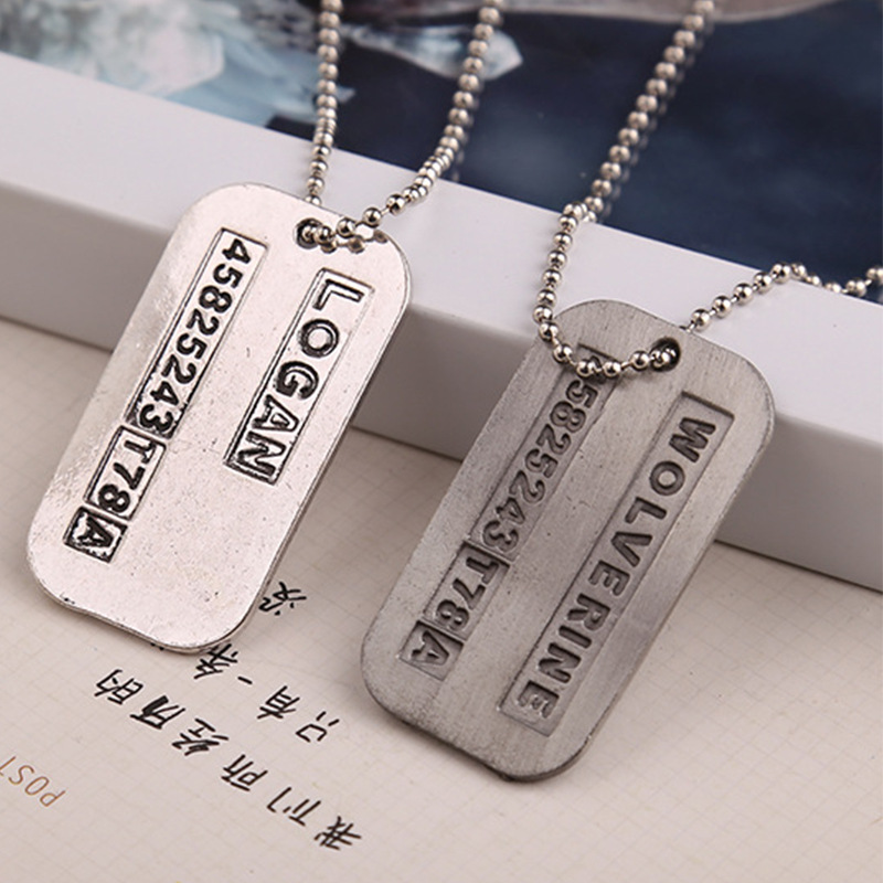 X 남자 목걸이 로건 휴 잭맨 개 태그 육군 군사 Do - Mens Dog Tag Necklace 리뷰 및 가격