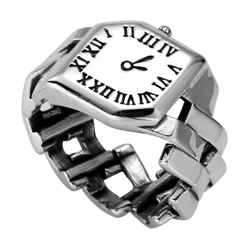 925 스털링 실버 쿠바 체인 시계 여성 반지 웨딩 빈 - Fine Jewelry Watches Women 리뷰 및 가격